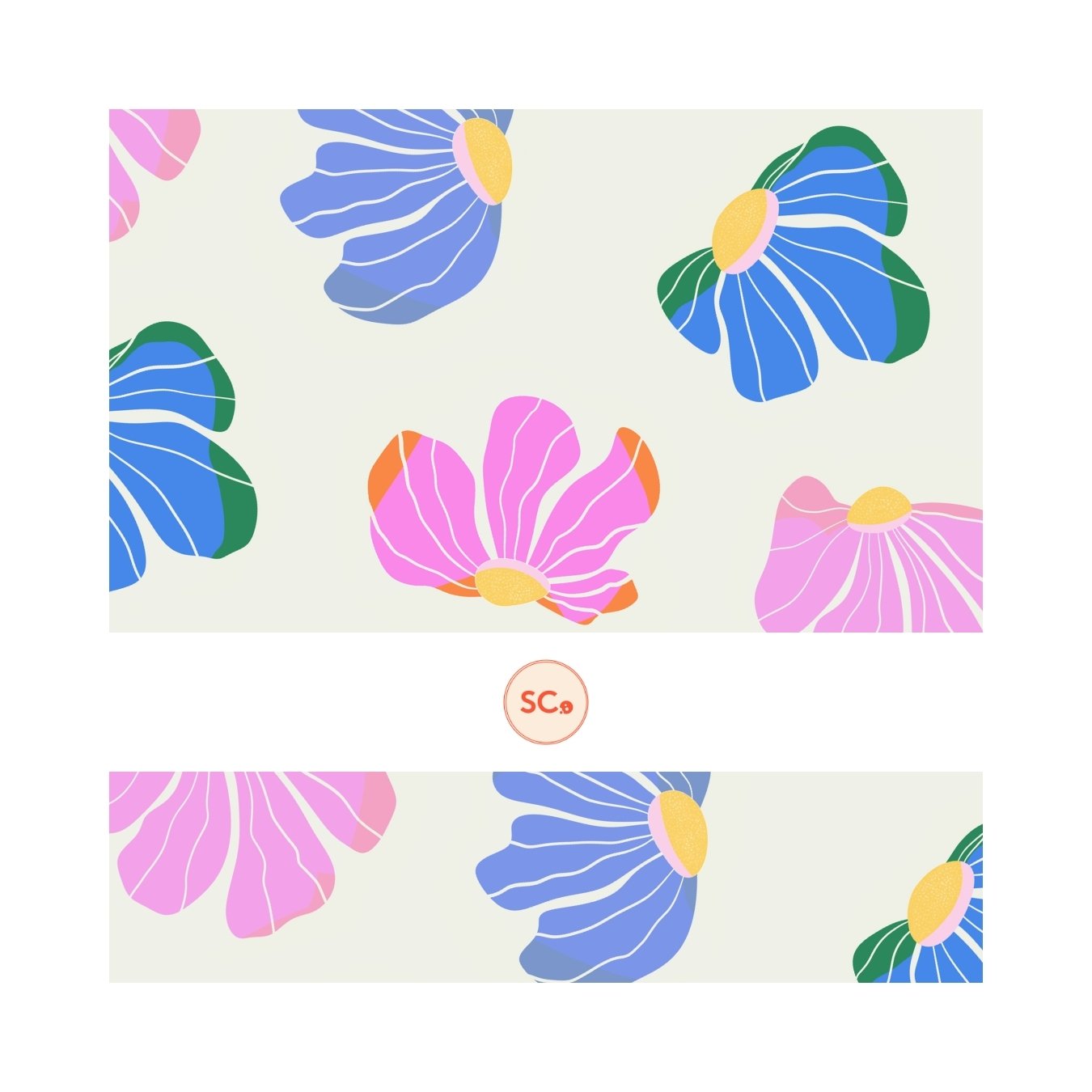 1-Main image Falling Flowers Minimalism Pattern