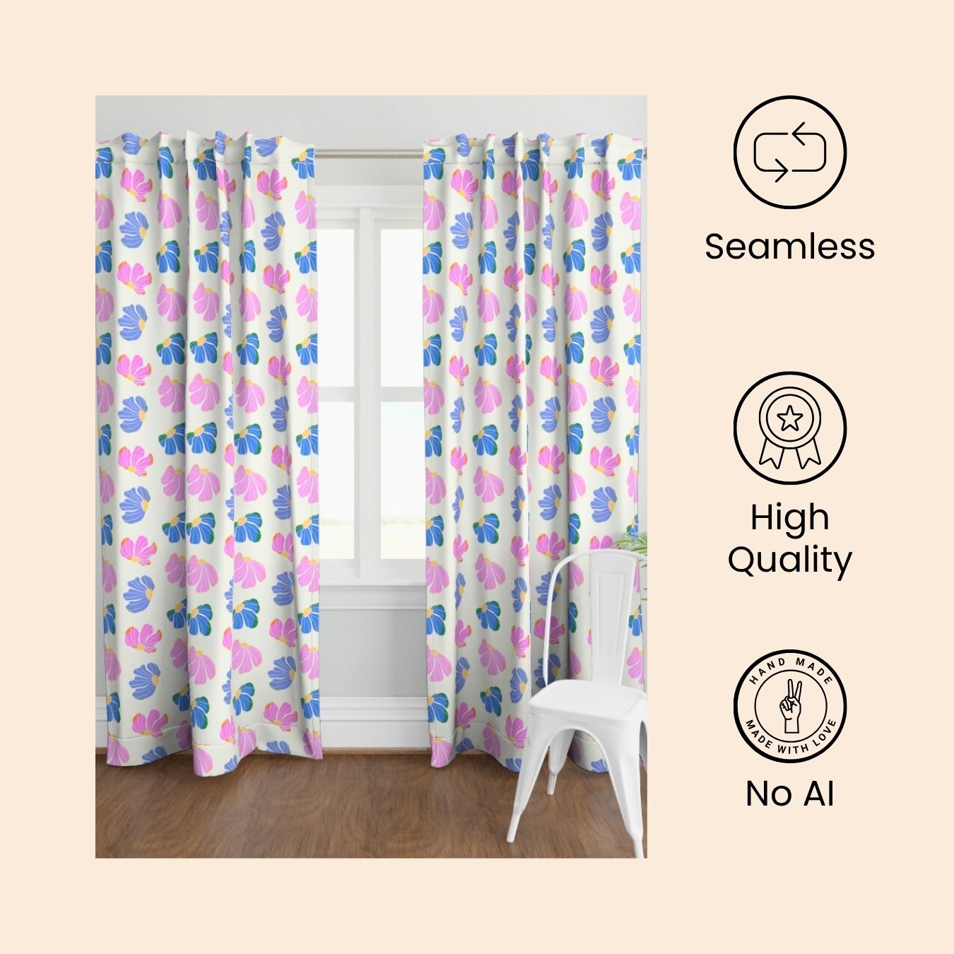 2-Infographics Falling Flowers Minimalism Pattern - Image 3